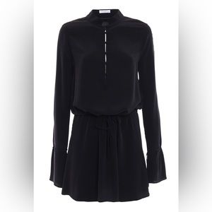 Equipment Trista black silk dress